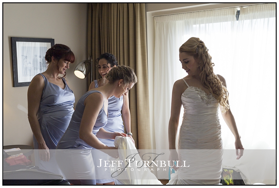 Bride Getting Ready at Five Lakes Hotel