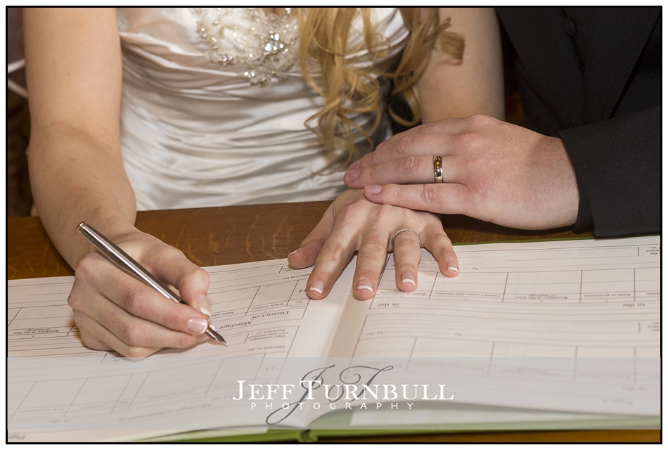 Signing Register Layer Marney Tower Wedding