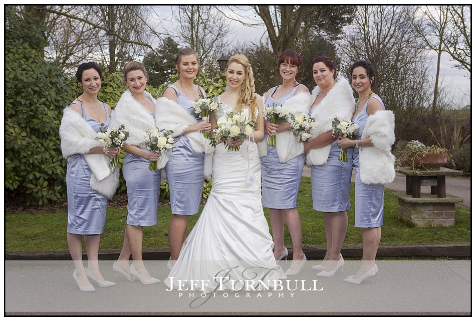 Bride Bridesmaids The Barn Brasserie