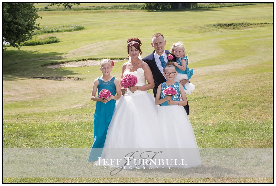 Bride, Groom, Bridesmaids