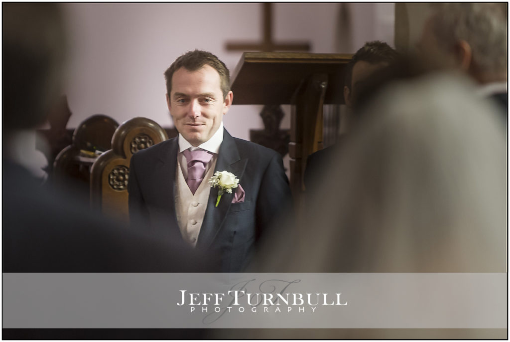 Groom sees his bride for the first time
