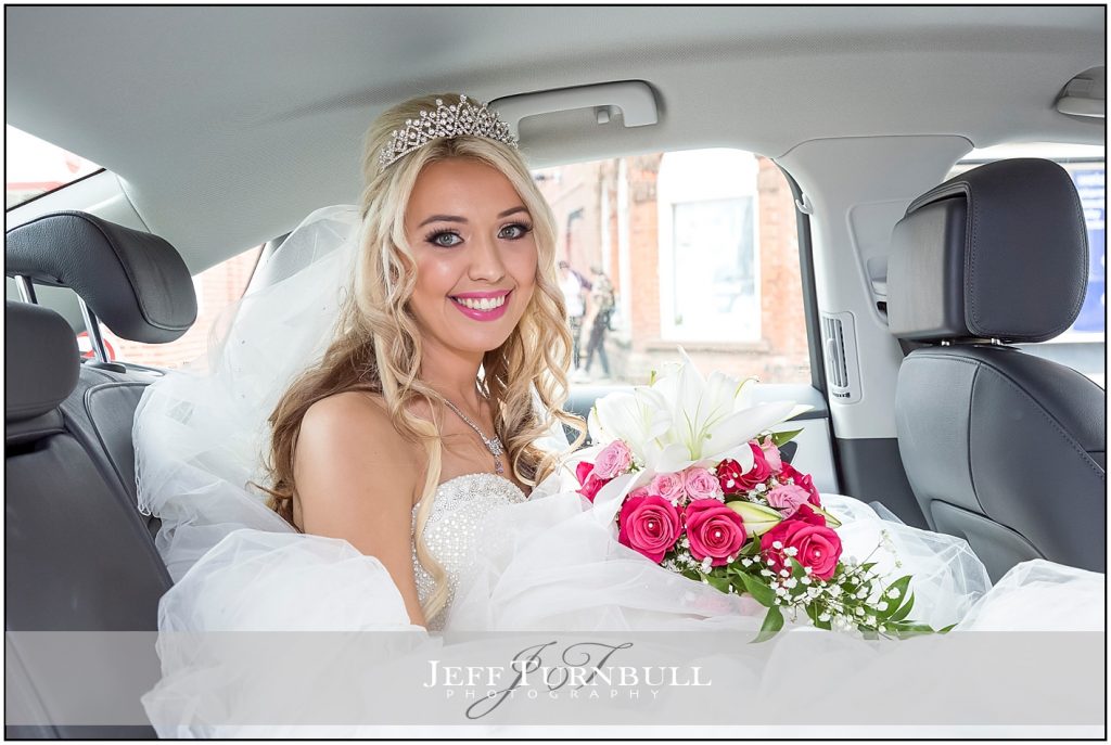 Bride in Wedding Car