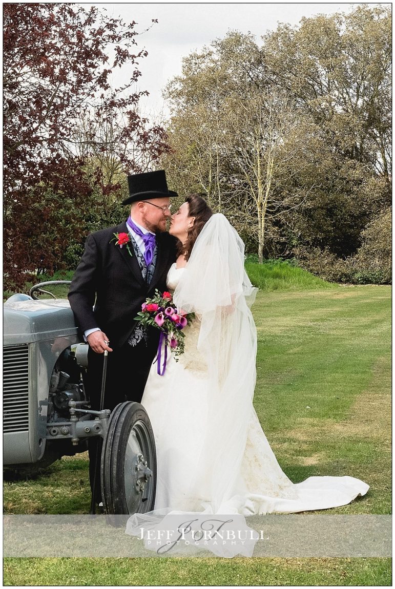 Bride and Groom Tractor Photo Ideas