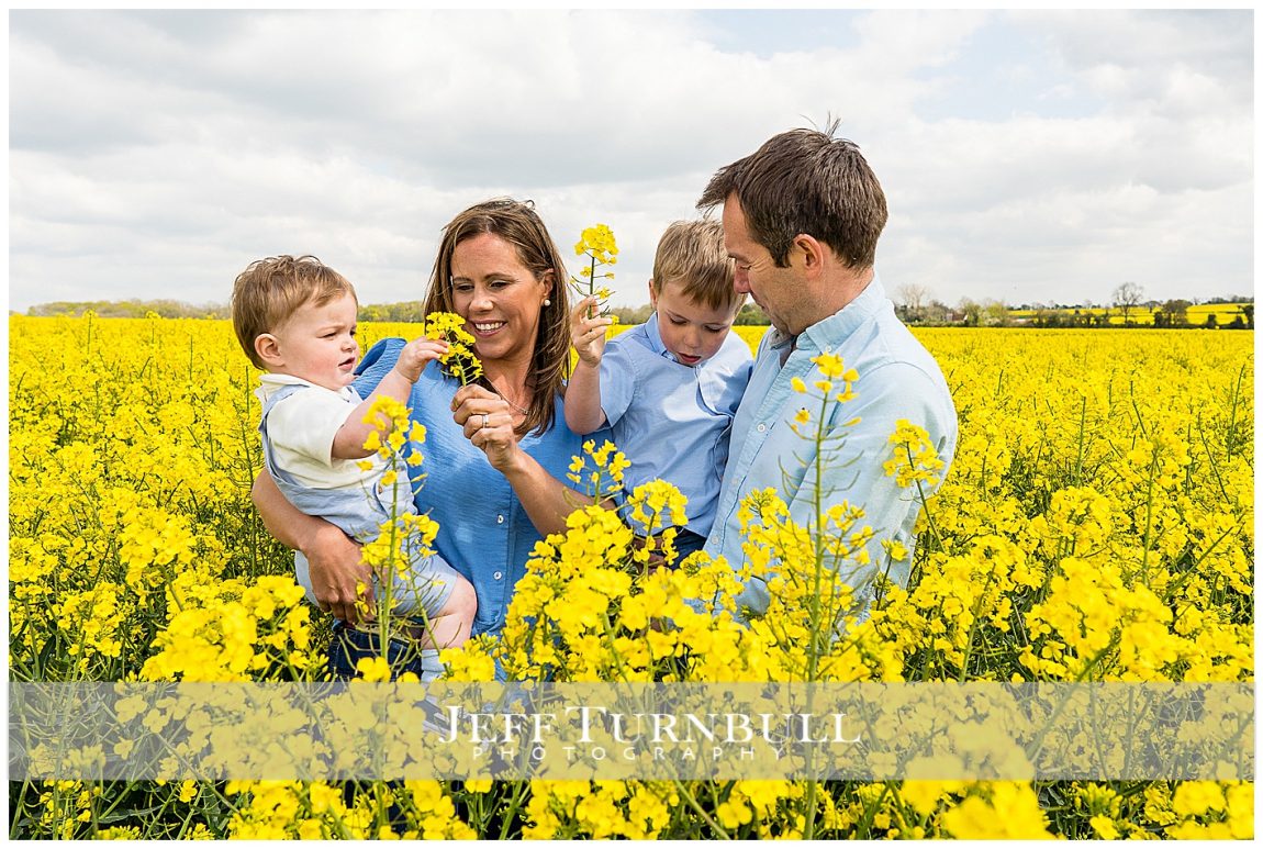 Rape Field and Bluebells Wood Portrait Session