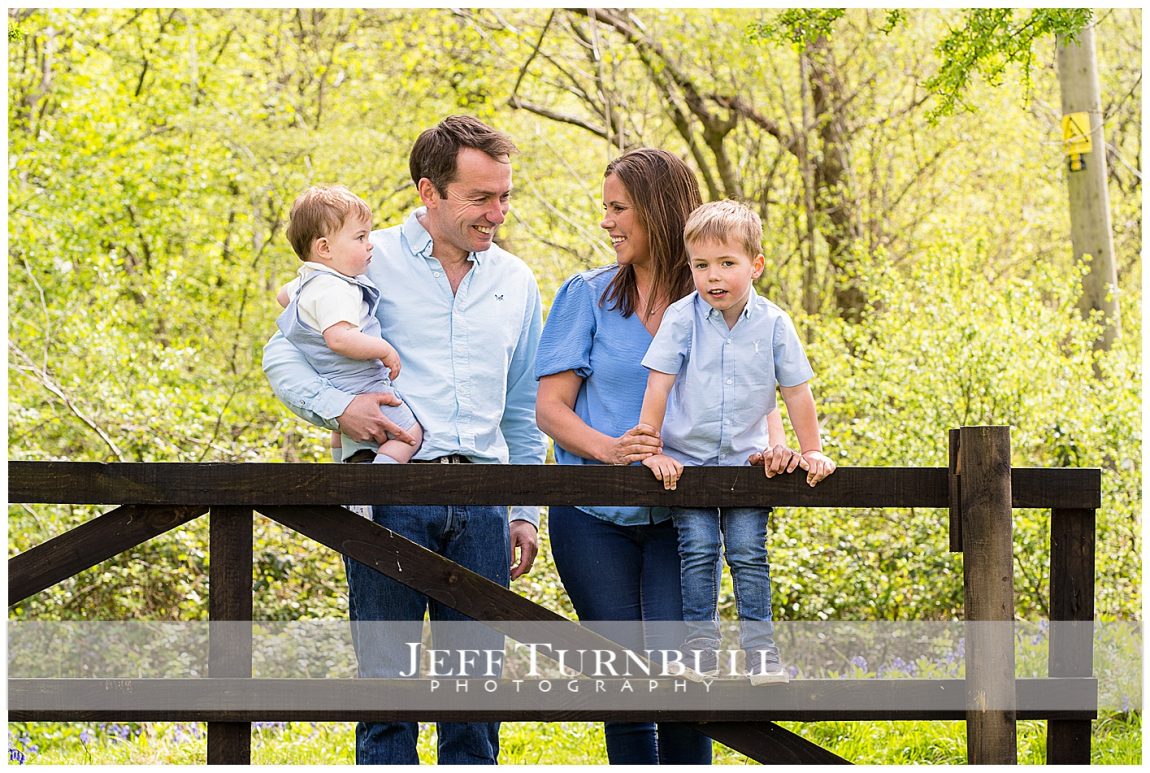 Family Rape Field and Bluebells Wood Portrait Session