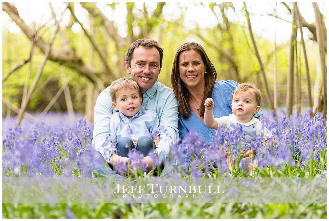 Bluebells family Portraits Essex