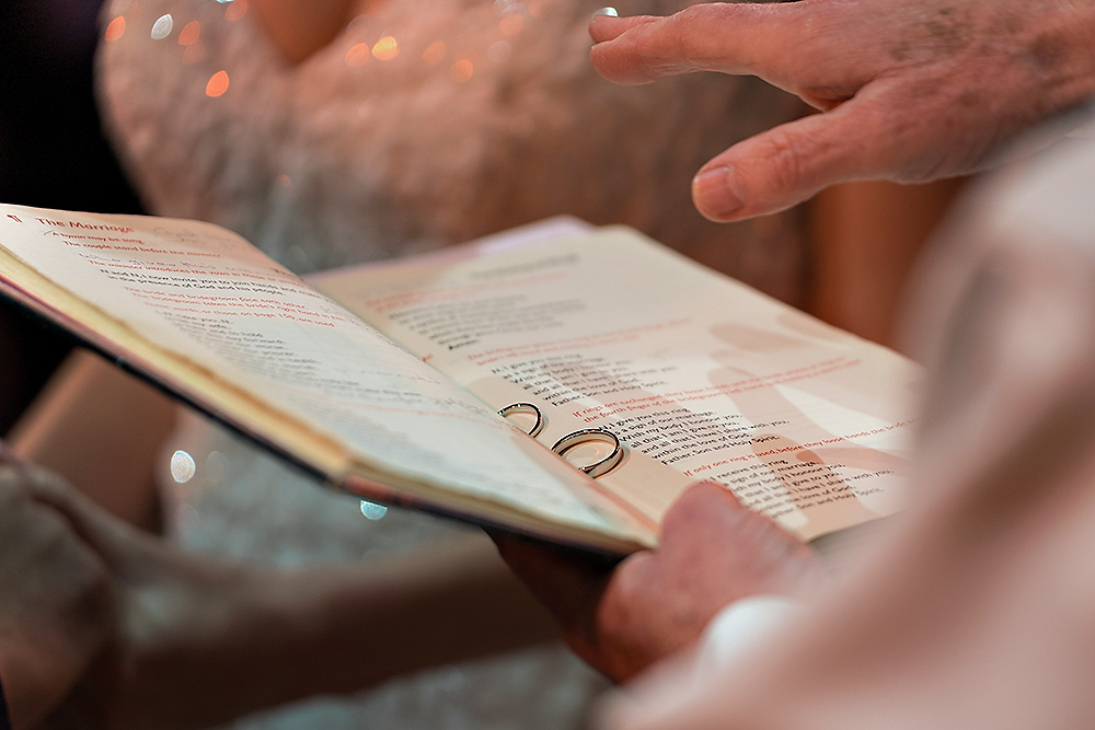 Wedding Rings on a Bible