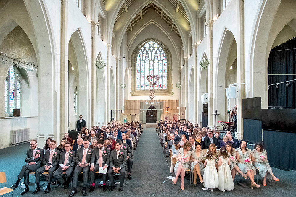 Christian Wedding Photographer | Guests in the Church