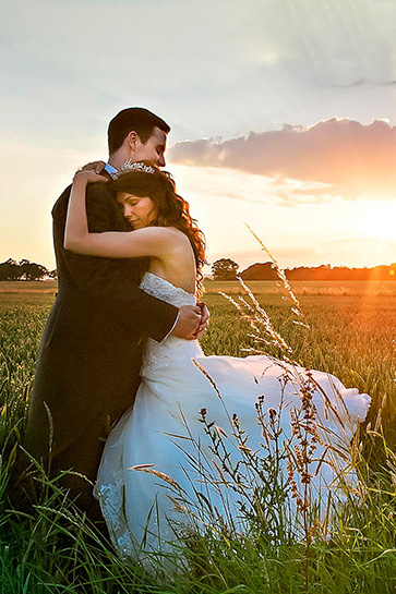 Elegant Style Sunset Wedding Photography